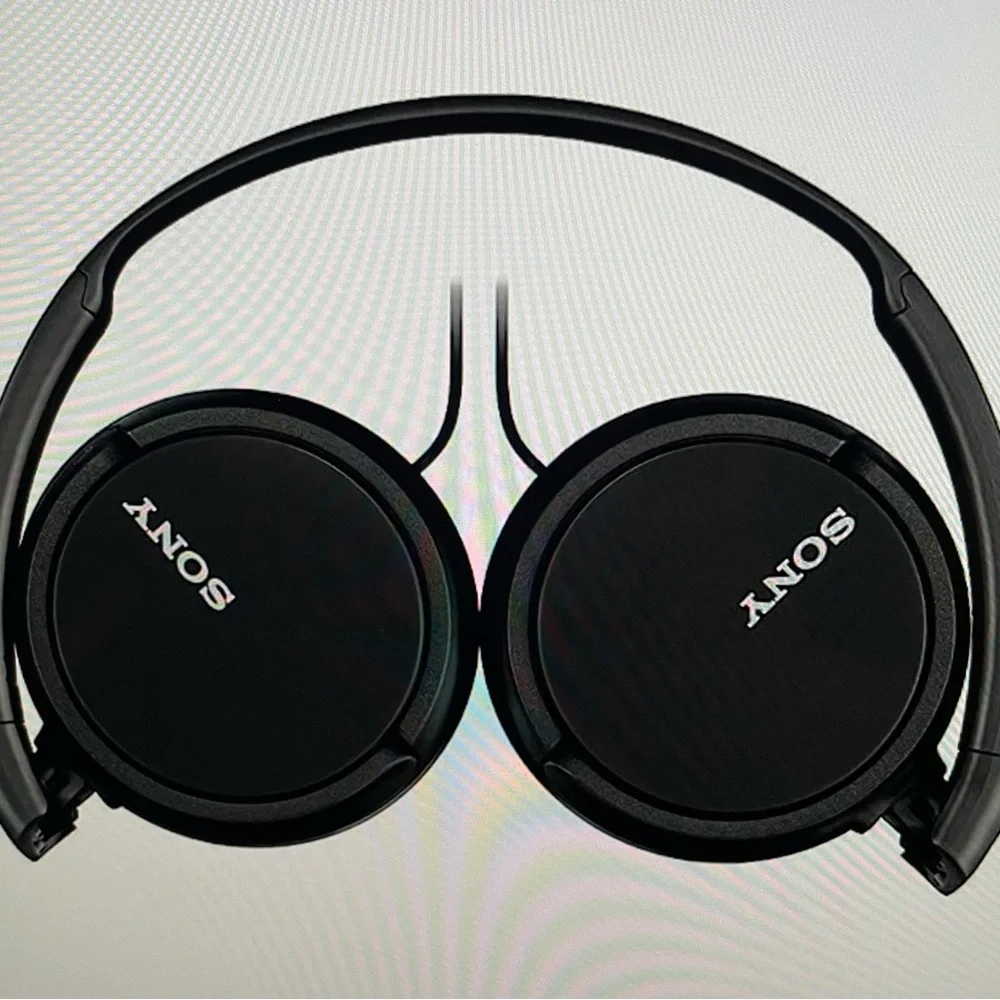 COPY - Sony ZX Series Wired On-Ear Headphones Mic, Black MDR-ZX110AP